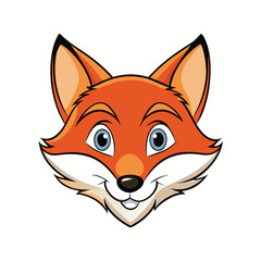 Fox head vector illustration