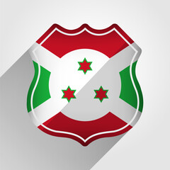 Burundi Flag Road Sign Illustration