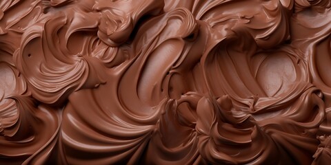 Delicious chocolate ice cream texture background