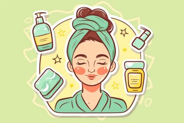 Beauty Face rejuvenating Aloe Vera. Natural organic Skincare products: Exfoliating mitt lotion, moisture Wrinkle reduction gel, Tranquilize serum and blank cream tube Smooth texture jar pot