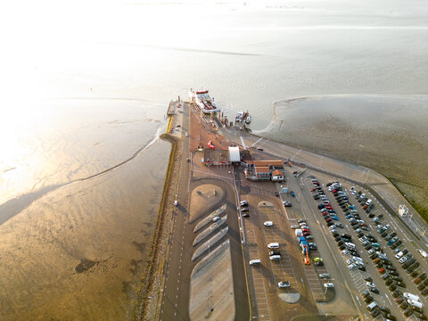 Passenger terminal and ferry to the Dutch islands, Holwerd