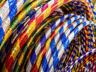 Hula Hoops for Sale in a Sports Store