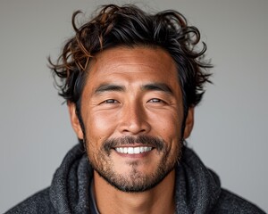 Fototapeta premium Happy Smiling Asian Man