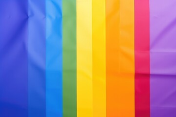 Smooth gradients of the LGBTQ+ pride flag colors displayed horizontally. Rainbow Pride Flag Smooth Background