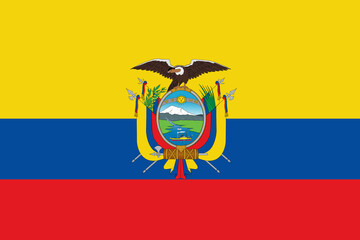 Naklejka premium Ecuador flag background illustration large file