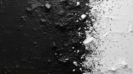 Abstract Dichotomy: A Tactile Exploration of Black and White Textures