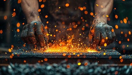 Craftsmanship is born from fire and skill in the blacksmith's realm, where a mesmerizing dance of strength and precision turns raw steel into art