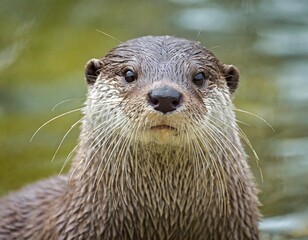 Portrait of an otter - 749671147