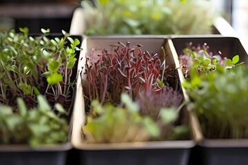 seedlings in pots