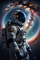 Generative AI 
astronaut in the Milky Way