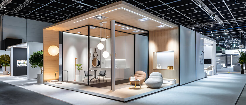 modern exhibition hall and exhibition hall in showroom