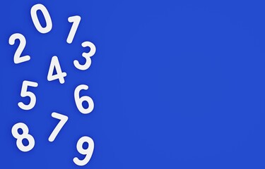 3D背景素材_数字_青