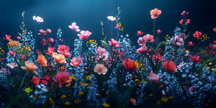 colorful flower field © Tayba