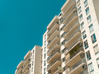 White tower with text space on the left for construction companies