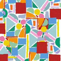 background with colorful squares