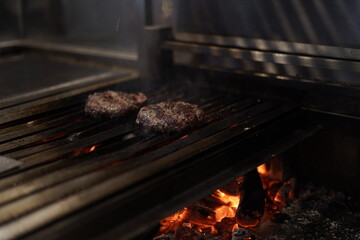 Quality Angus barbecue beef Fire