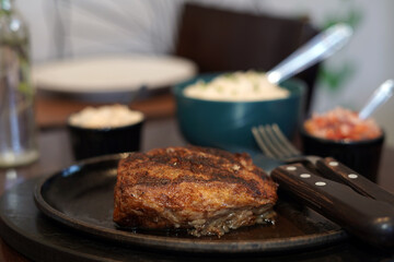 Quality Angus barbecue beef Fire
