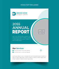 Medical doctor care services annual report template design