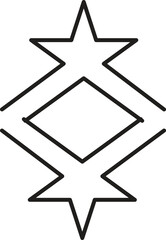 Brutalist abstract geometric shapes and grids. Brutal contemporary figure star oval spiral flower and other primitive elements. 