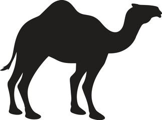 Modern Minimalist Camel Logo Design Flat Vector
