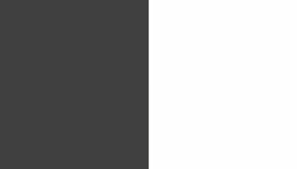 Dark gray grey charcoal white solid color split fifty fifty 50/50 banner background wall paper - obrazy, fototapety, plakaty