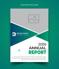 Health services medical science annual report template design