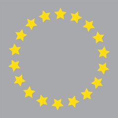 Stars in circle icon vector illustration graphic design