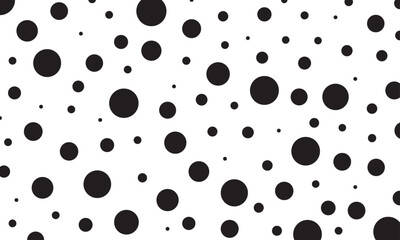 vector black dots pattern for background, wallpaper, banner, wrapping paper, etc.