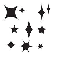 Shine icon, Clean star icon.