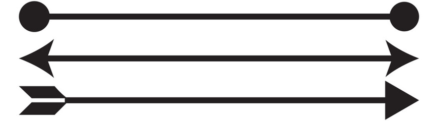 Fototapeta premium Arrow icon. Black arrow pointing to the right. Black direction pointer.