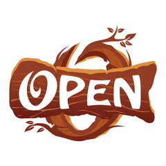 open vector illustration, Design element for logo, poster, card, banner, emblem, t shirt. Vector illustration