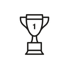 Trophy icon vector logo design template