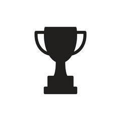 Trophy icon vector logo design template