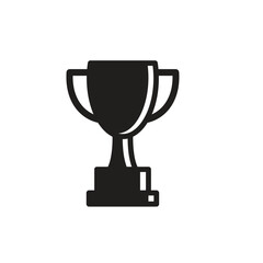 Trophy icon vector logo design template