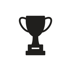 Trophy icon vector logo design template