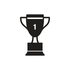 Trophy icon vector logo design template