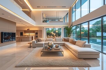 Clean home living room