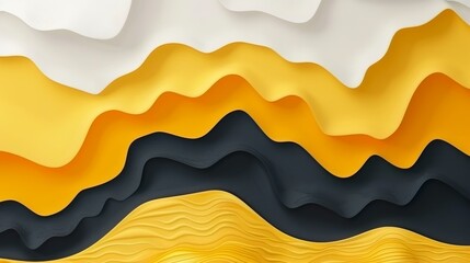 Dynamic 3d abstract background with vibrant black and orange tones for modern design
