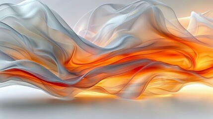 Elegant abstract background in yellow, orange, and white tones for graphic design projects