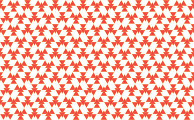 Illustration wallpaper, Abstract Geometric Style. Repeating Sample red triangle on white background.