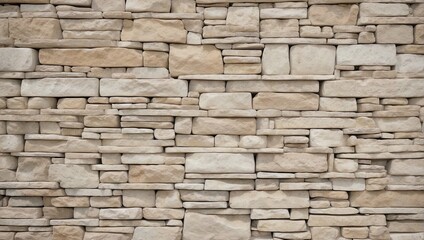 Seamless Quartzite Stone Wall Background. AI Generated 
