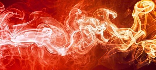 Captivating fiery red smoky background for graphic design projects and artistic creations.