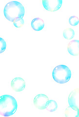 背景素材_水彩_シャボン玉