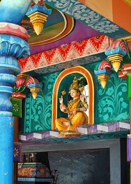 Nainativu Sri Nagapooshany Amman Temple is a colourful Hindu Kovil situated in Jaffna peninsula in Sri Lanka. It showcases the vibrant Hindu culture that exists in the Northern parts of the island.