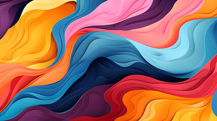 Obraz premium Fun colorful seamless pattern