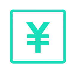 シンプルな緑色の円マーク