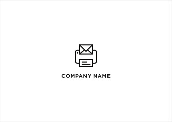 Printer Icon Stock Message Symbol Vector