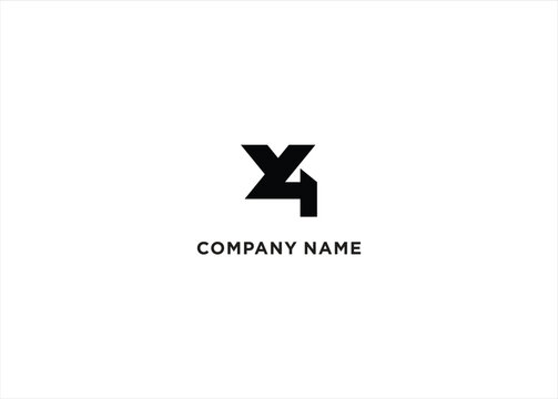 4y Logo Concept Design Vector Stock Vector