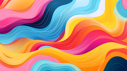 Obraz premium Fun colorful seamless pattern