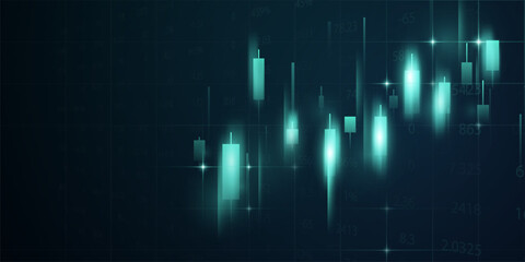 stock market background design background or forex trading graph concept vector illustration